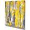 Designart - Grey and Yellow Abstract Pattern - Abstract Canvas Print